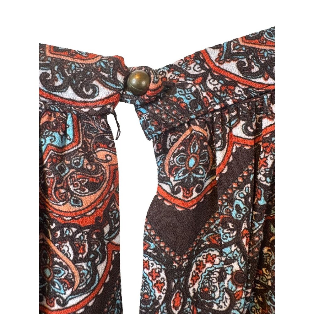 2/$30 Daniel Rainn M Paisley Dress Boho Style with Crochet Details NWT - Picture 10 of 15